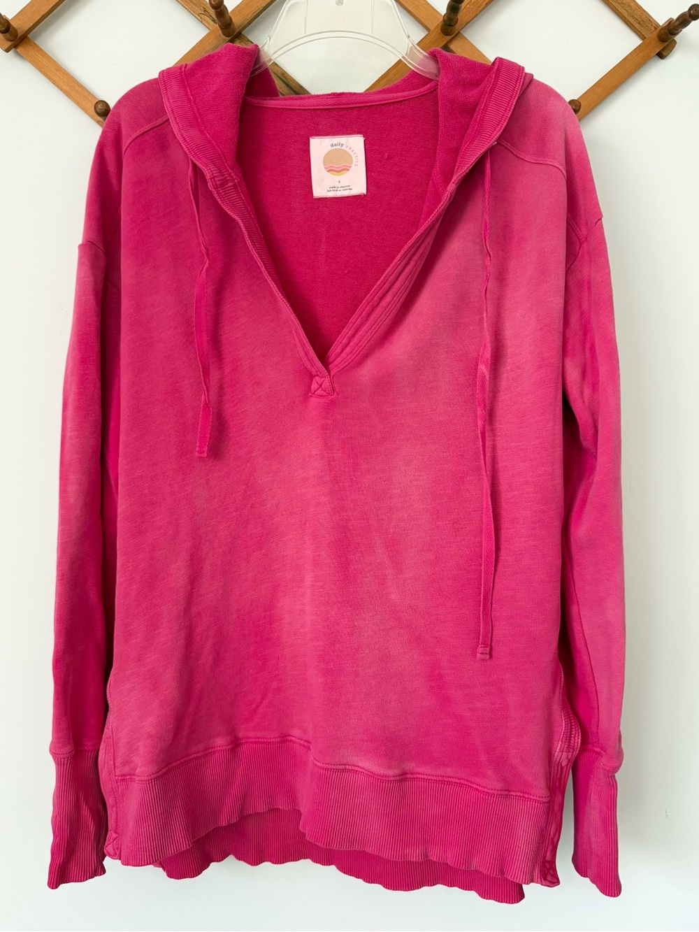 Daily Practice Fuchsia Pink Hoodie Small